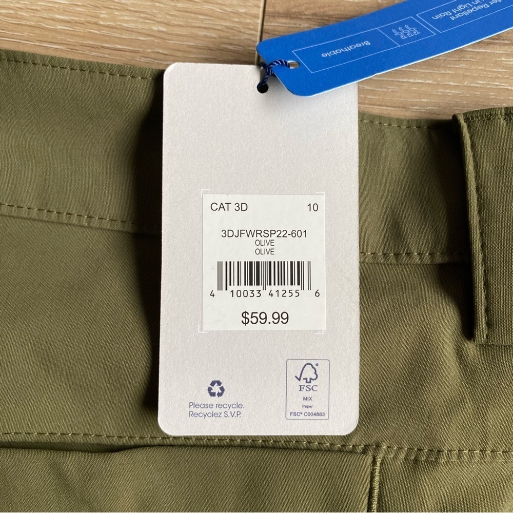 NWT WindRiver Cargo shorts Performance Quick Dry zippered pockets hiking size 10 - Picture 12 of 14